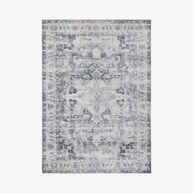 Charleston Area Rug - Charcoal/Ivory