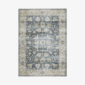 Charleston Area Rug - Blue/Gold/Beige