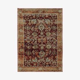 Andorra Area Rug - Red / Gold
