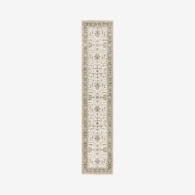 Andorra Runner Rug - Ivory / Blue