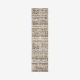 Atlas Runner Rug - Ivory / Grey