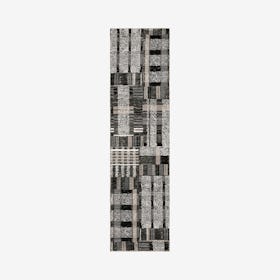 Atlas Runner Rug - Black / Grey