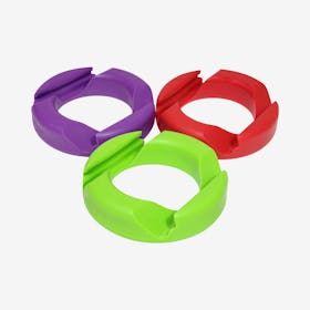 GoDonut Original Phone and Tablet Stand-  Purple / Red / Lime Green - Set of 3