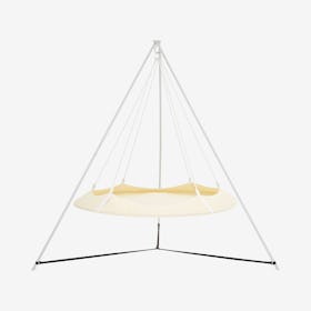 Hangout Pod Circular Hammock Set - Cream