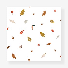 Autumn Leaves Wallpaper - Multicoloured