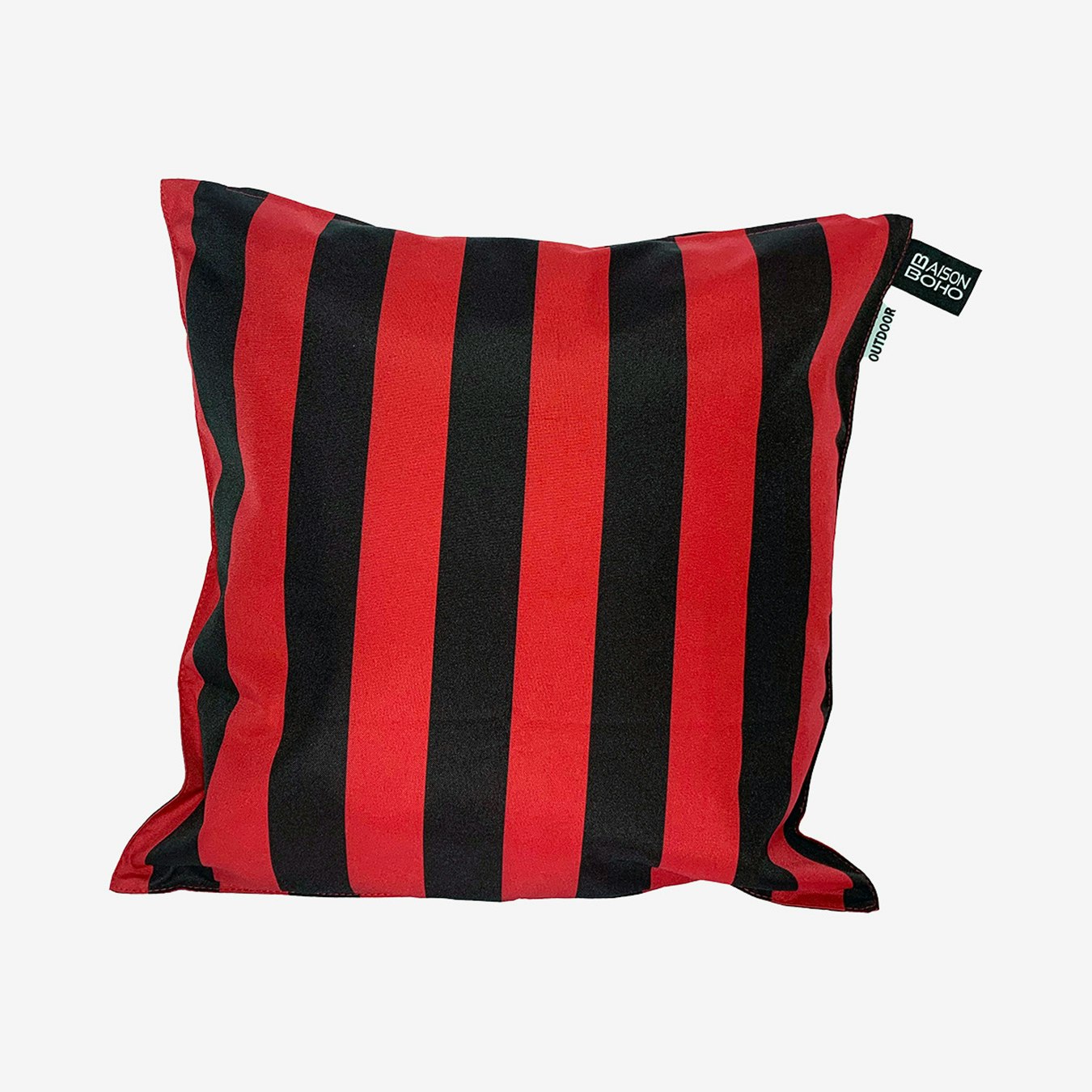 Striped Square Outdoor Cushion Cover - Pink by Maison Boho