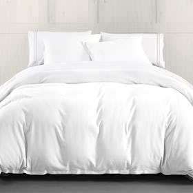 Hera Linen Duvet Cover - White