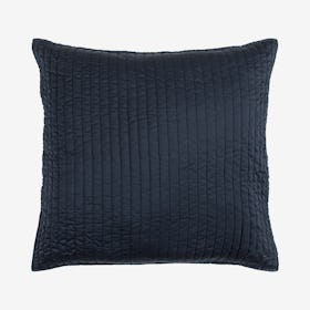 Satin Quilted Sham - Blue