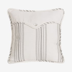 Linen Envelope Pillow - White / Cream