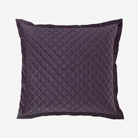 Velvet Quilted Sham - Amethyst