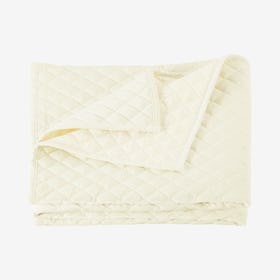 Velvet Quilt - Cream