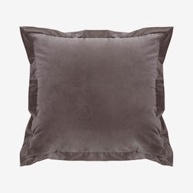 Velvet Sham - Gray