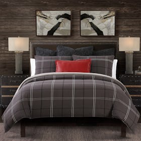 Heath Comforter Set - Graphite