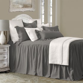 Luna Luxury Bedspread Set - Slate