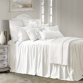 Luna Luxury Bedspread Set - White