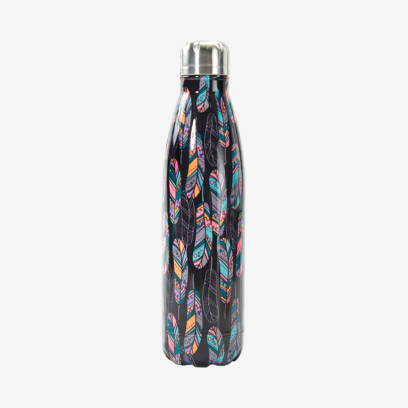 Feather Thermal Bottle - Black by Eco Chic
