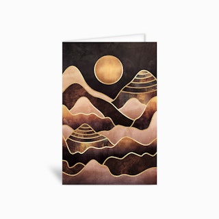 Sunkissed Mountains Greetings Card