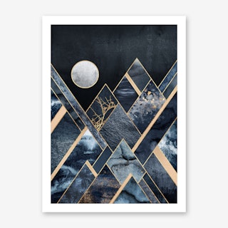 Stormy Mountains Art Print