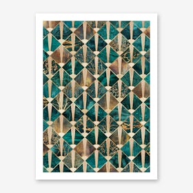 Art Deco Tiles - Ocean Art Print