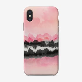 Pink Mountains iPhone Case