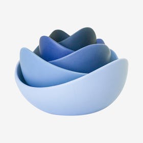 Natalia Bowls - Set of 5 - Blue