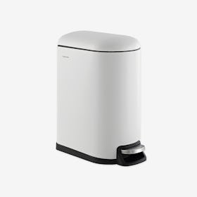 Roland Step-Open Trash Can - White