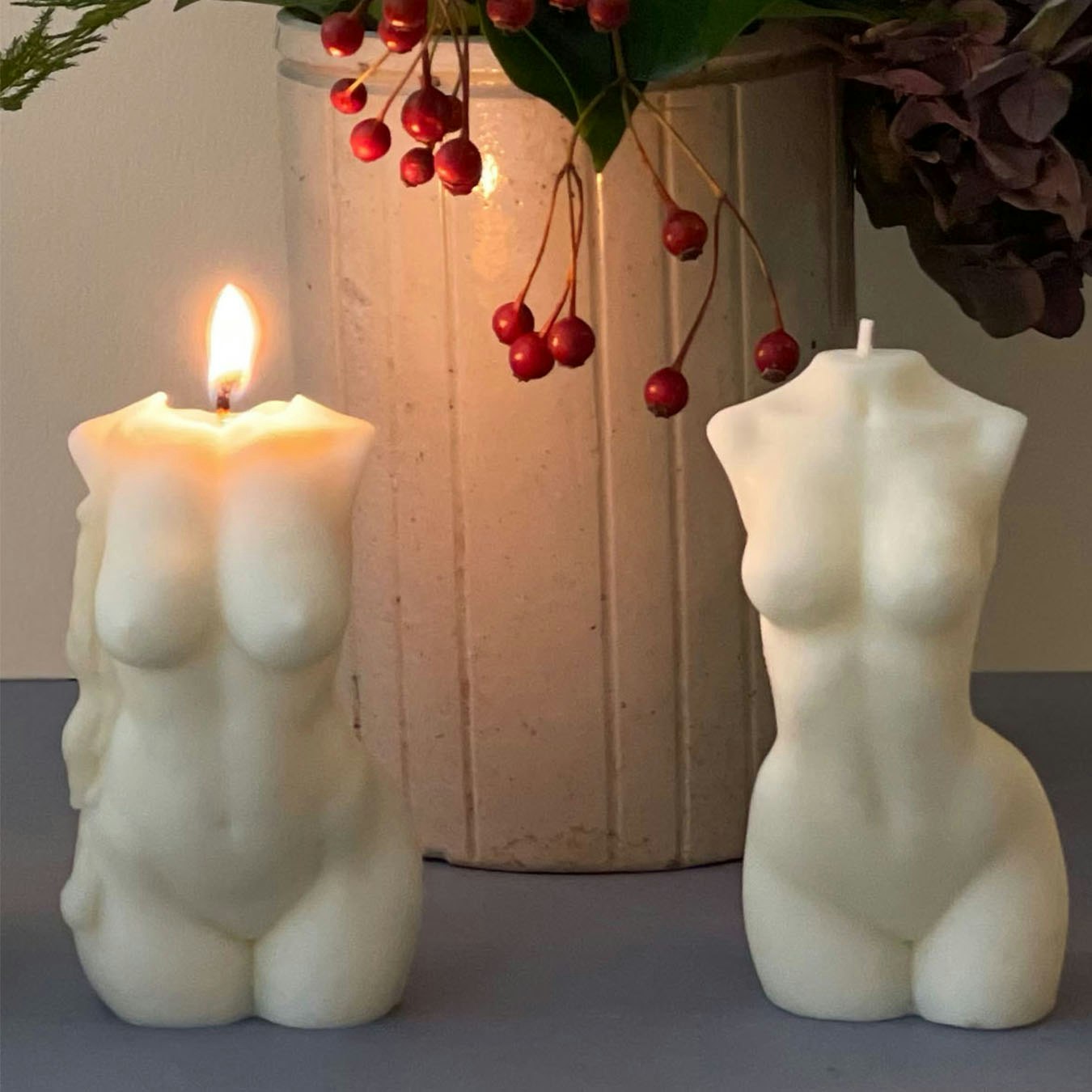 Aphrodite Sculpture Candle - White by Interlude Candles
