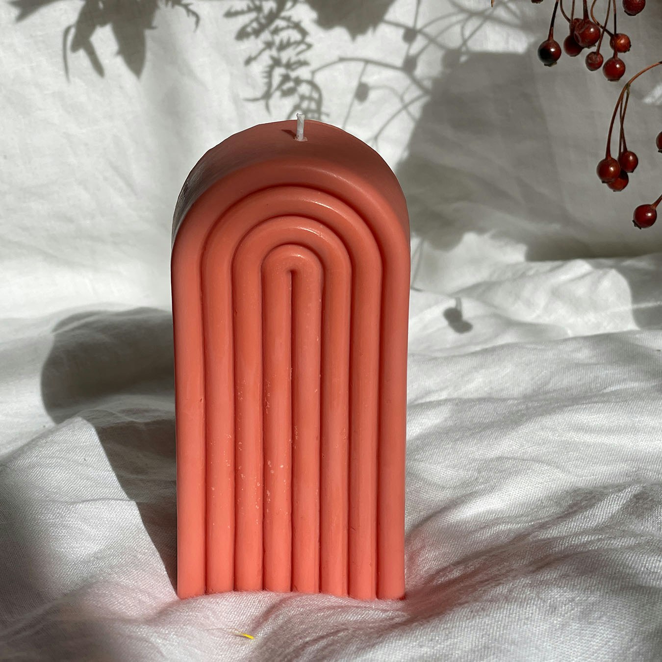 Tall Arch Candle - Red by Interlude Candles