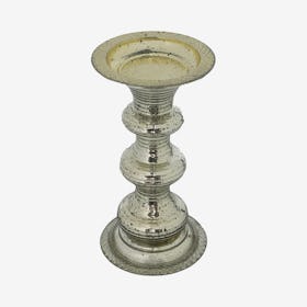 Pillar Candle Holder - Silver