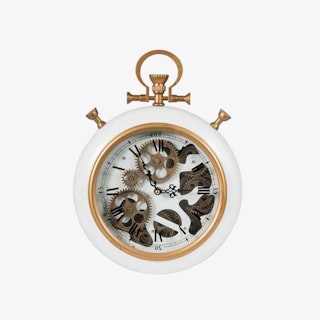 Wall Clock - White / Gold