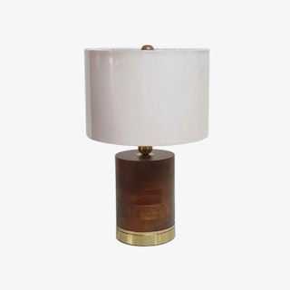 Pillar Table Lamp - Brown