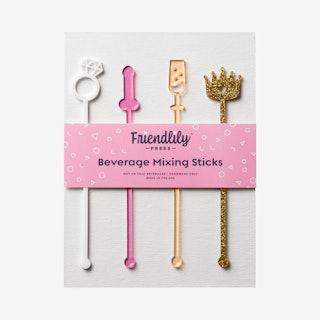 Bachelorette Party Drink Stirrers - Set of 4