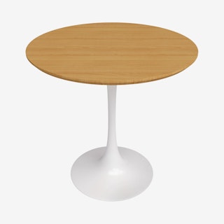 Kurv Café Table - Oak / White