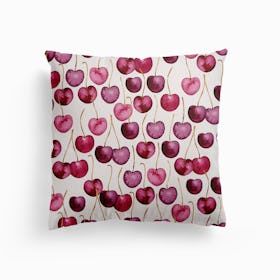 Cherries Canvas Cushion