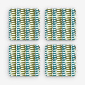 Unseen Coasters - Teal - Set of 4