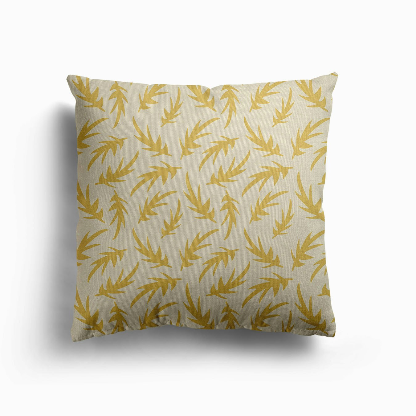 Gold Leaves Canvas Kissen