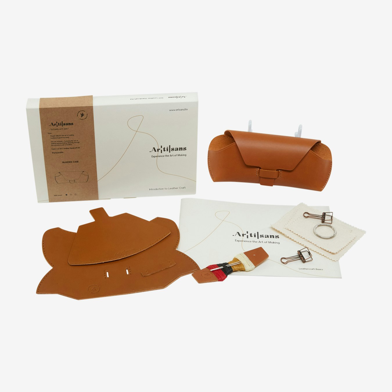 DIY Glasses Case Leather Kit 