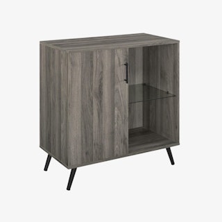 Nora 1-Door Wood Accent Cabinet - Slate Gray