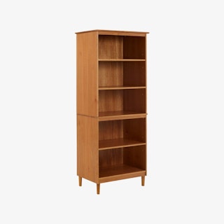 Spencer 4-Shelf Bookcase - Caramel