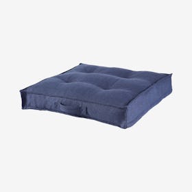 Square Tufted Floor Pillow - Cobalt