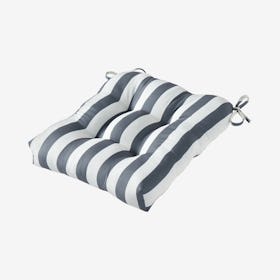 Outdoor Chair Cushion - Canopy Stripe in Gray