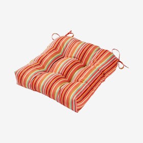 Outdoor Chair Cushion - Watermelon Stripe