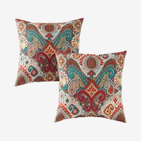 Outdoor Square Accent Pillows - Asbury Park - Set of 2