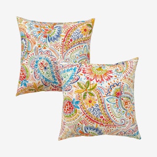 Outdoor Square Accent Pillows - Jamboree - Set of 2