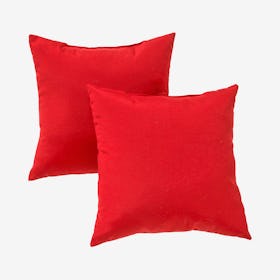 Outdoor Square Accent Pillows - Salsa - Set of 2