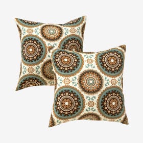 Outdoor Square Accent Pillows - Spray - Set of 2