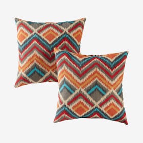 Outdoor Square Accent Pillows - Surreal - Set of 2