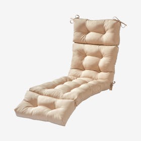 Outdoor Chaise Lounger Cushion - Stone