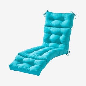 Outdoor Chaise Lounger Cushion - Teal