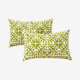 Rectangle Outdoor Accent Pillows - Grass - Set of 2